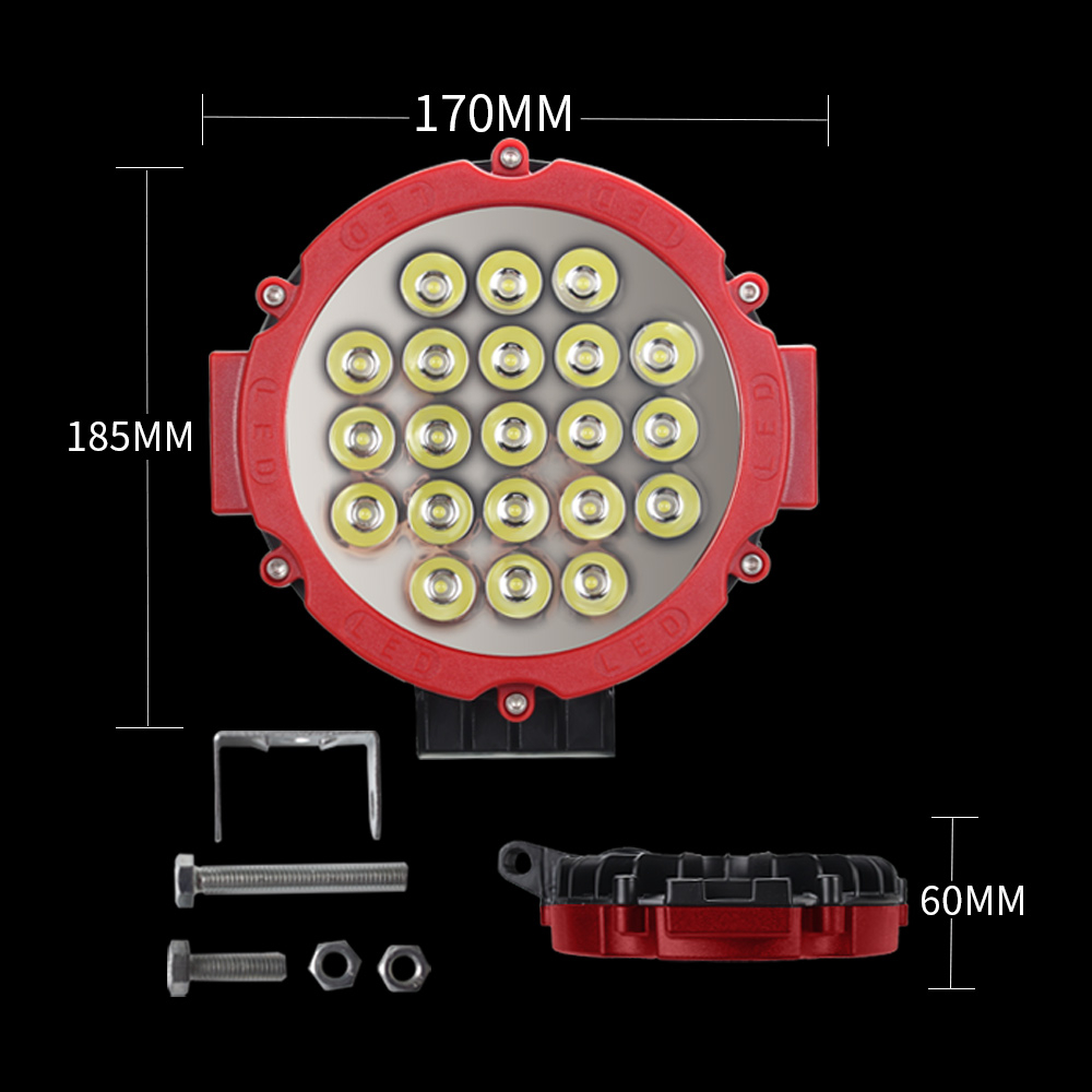 Lampu Tembak Sorot LED Cree 63W 21 Titik Mata 63 Watt Mobil Motor Jeep Worklight 63Watt W63 Offroad