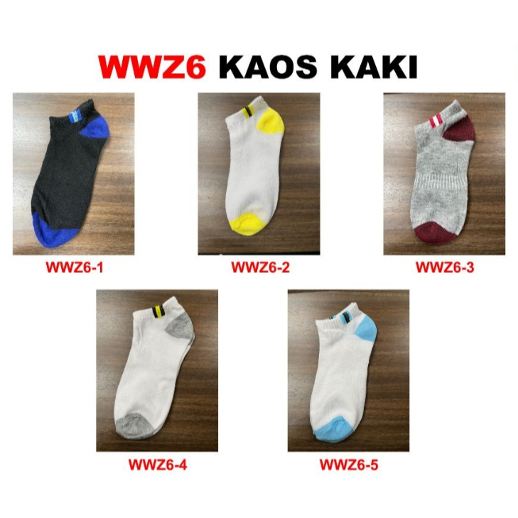 KAOS KAKI WWZ6 ANKLE SEMATA KAKI MOTIF KAOS KAKI FASHION UNISEX LAKI LAKI WANITA TERLARIS