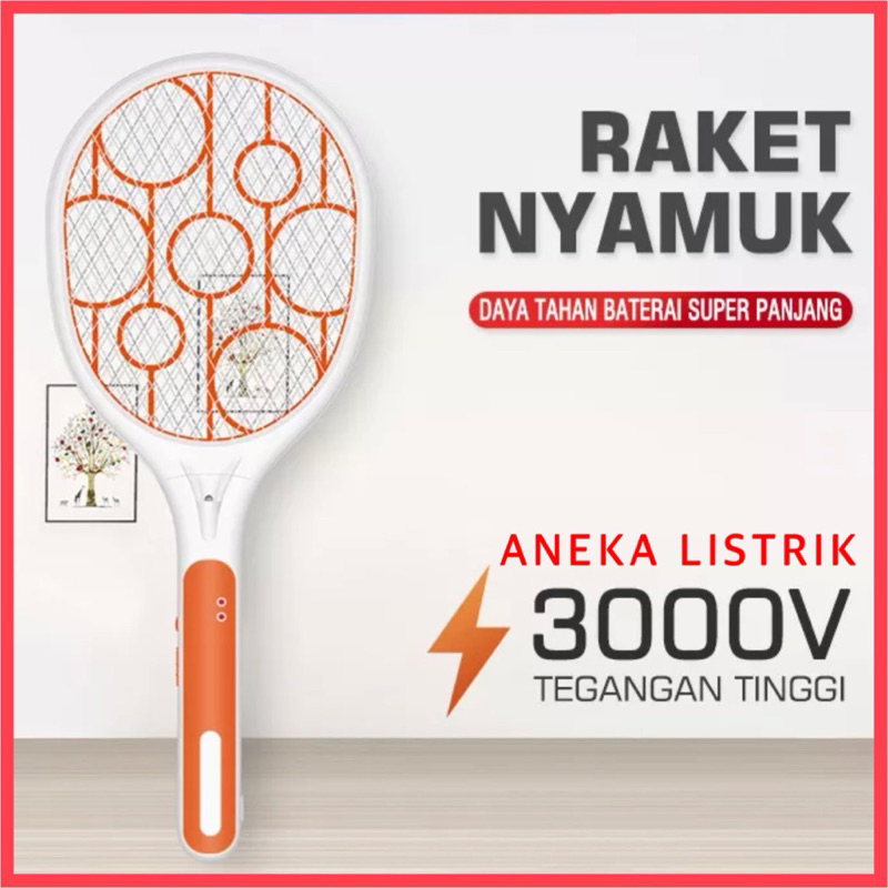 Raket Nyamuk Rechargeable Cas LED CA-6006 Murah