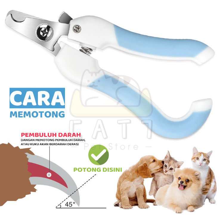 NAIL CLIPPER Gunting Kuku Kucing Anjing Gunting Kuku Dan Kikir Set Kucing Anjing Pet Nail Trimmer Gunting Kuku Hewan