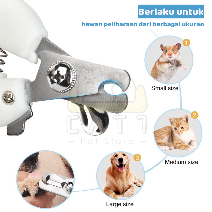 NAIL CLIPPER Gunting Kuku Kucing Anjing Gunting Kuku Dan Kikir Set Kucing Anjing Pet Nail Trimmer Gunting Kuku Hewan