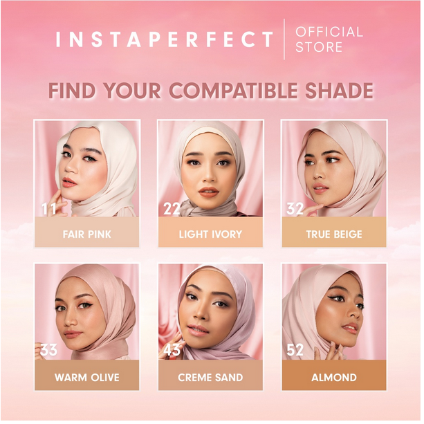 INSTAPERFECT Matte Fit Powder Foundation ❤ jselectiv ❤ Bedak Padat INSTAPERFECT by WARDAH - ORI✔️HALAL✔️BPOM✔️COD✔️