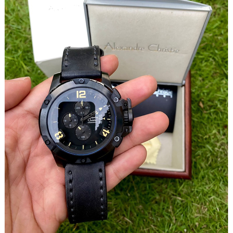jam tangan pria alexandre Christie second original like new