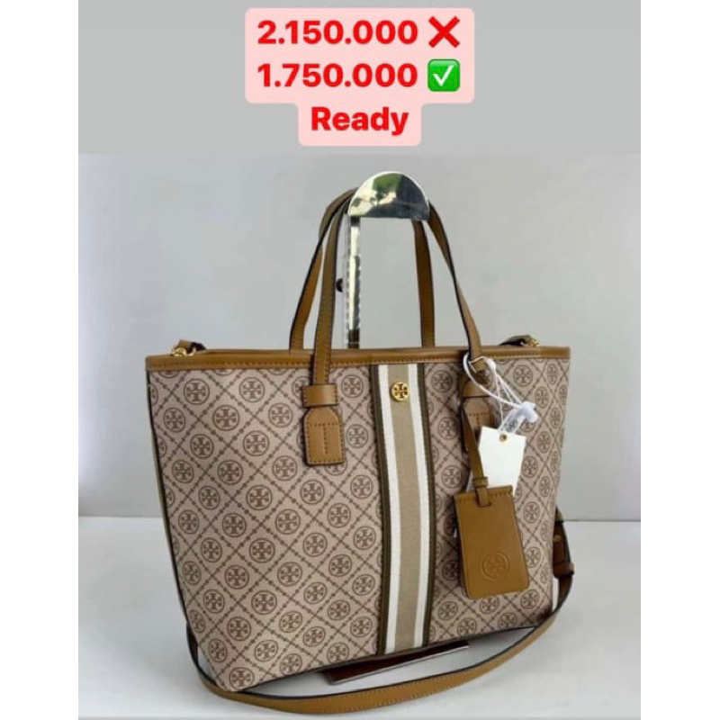 TB T monogram tote 30