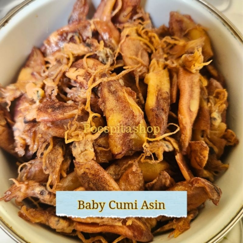 

250 gr baby cumi kering asin/baby squid/cumi asin