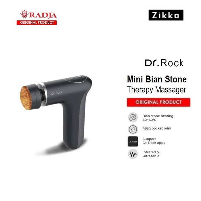 Zikko Dr. Rock Mini Bian Stone Alat Pijat Far Infrared Heating Therapy Massager