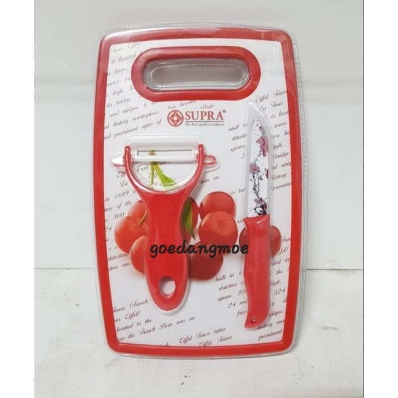 Pisau Peeler set Talenan set 3in1 supra