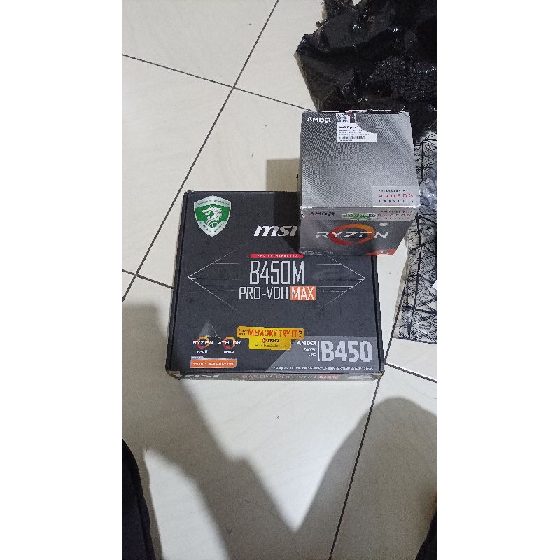 Bundle Ryzen 5 3400G + B450M-VDH MAX