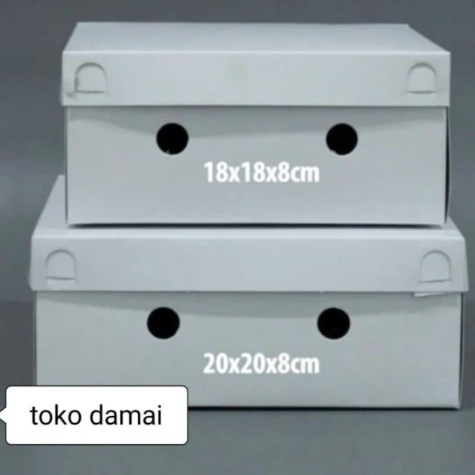 kardus nasi kue box tebal 400gr uk 18x18 20x20 22x22