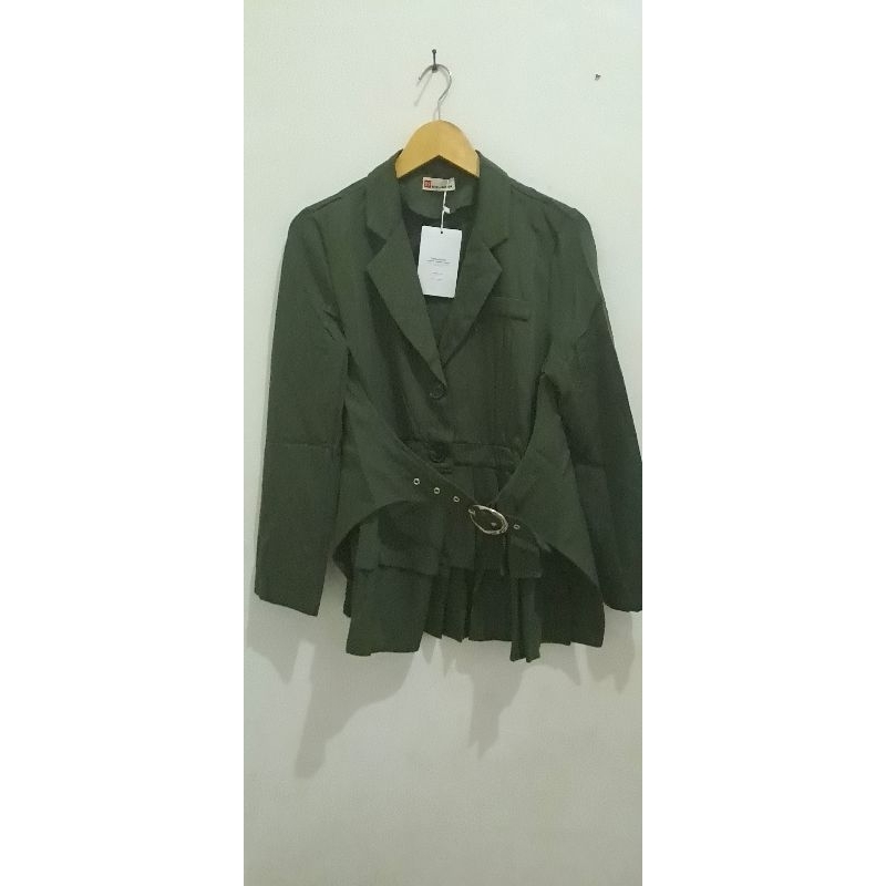 set blezer wanita baju kantor celana cutbray BKK setcel kantor