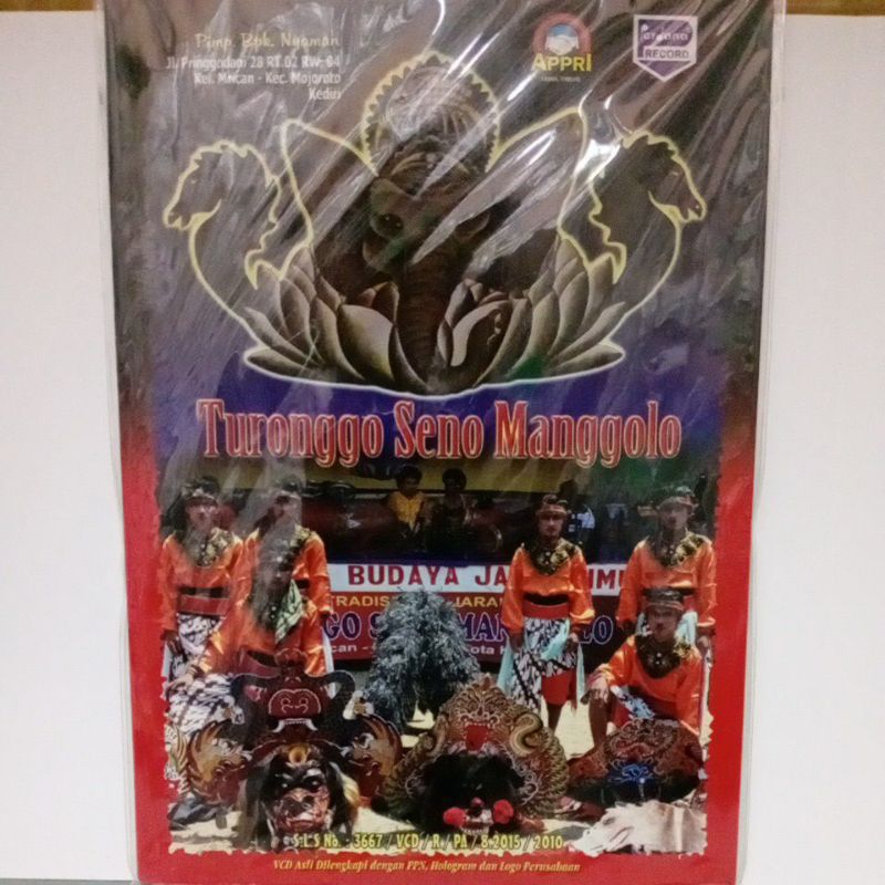 VCD Original kesenian jaranan Turonggo Seno Manggolo vol.2.