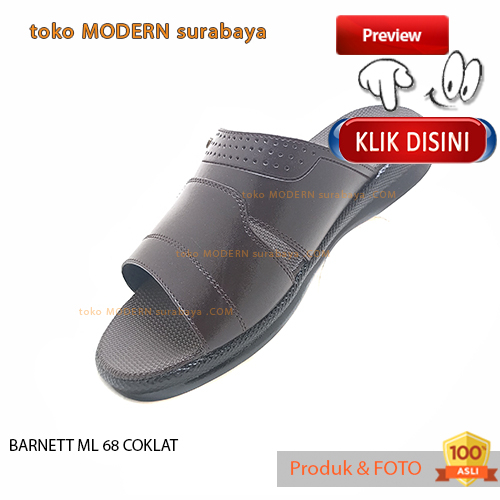 BARNET ML 68 COKLAT sandal pria casual slide