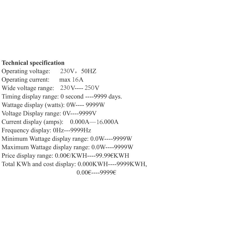 Watt meter Pengukur listrik Kwh digital Power Meter Volt Ampere Watt Meter