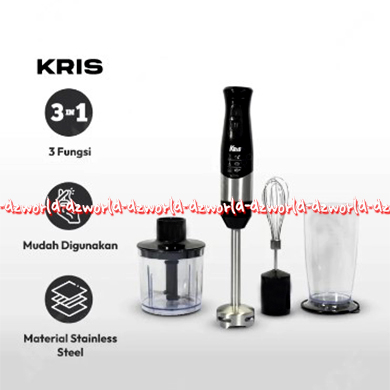 Kris Hand Blender Pelumat 3in1 Blender Chopper Mixer Blender Tangan Menghaluskan Berbagai Bahan Makanan Krischef