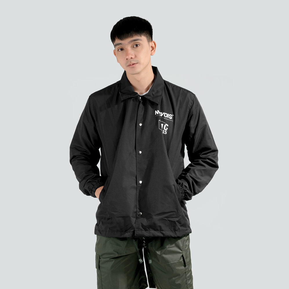 Mcvois Jaket Coach Pria Tulisan Premium Distro