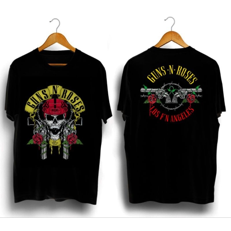 kaos pria/GNR 85 SKULL  GUN N ROSES 2/KAOS BAND