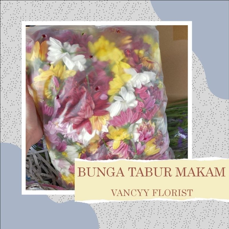 Bunga Tabur Makam 100 Gram / Bunga Tabur China / Bunga Tabur Ready Batam / Bunga Tabur Makam China /