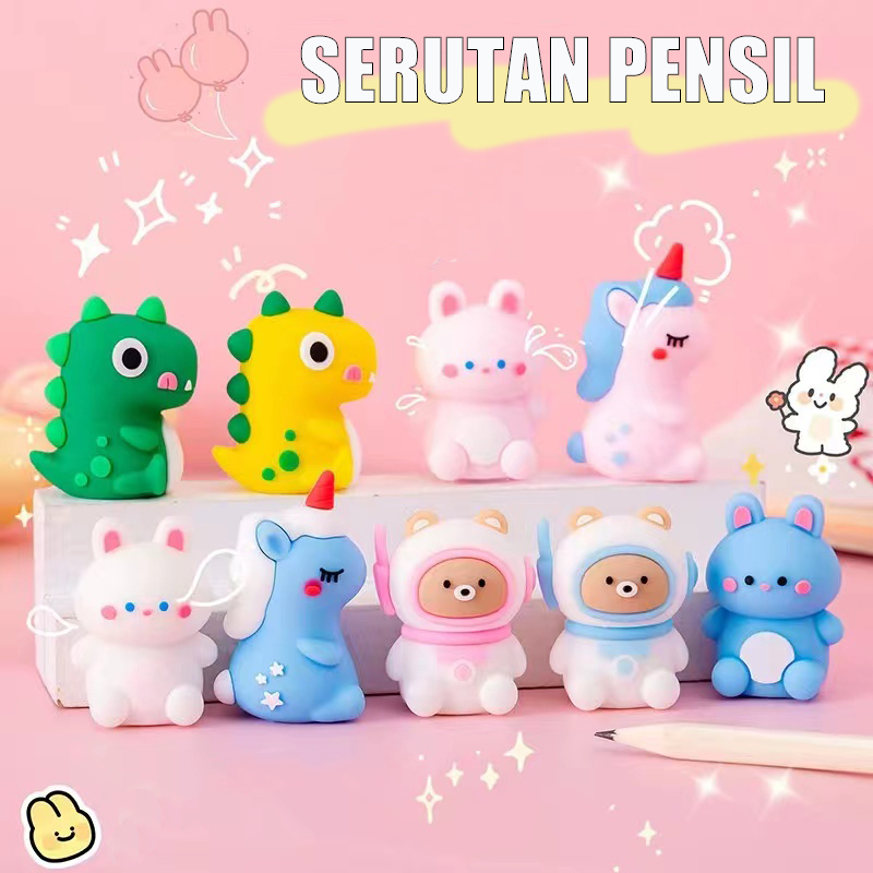 

Serutan Pensil Motif Kartun Rautan Pensil Lucu Free Penghapus