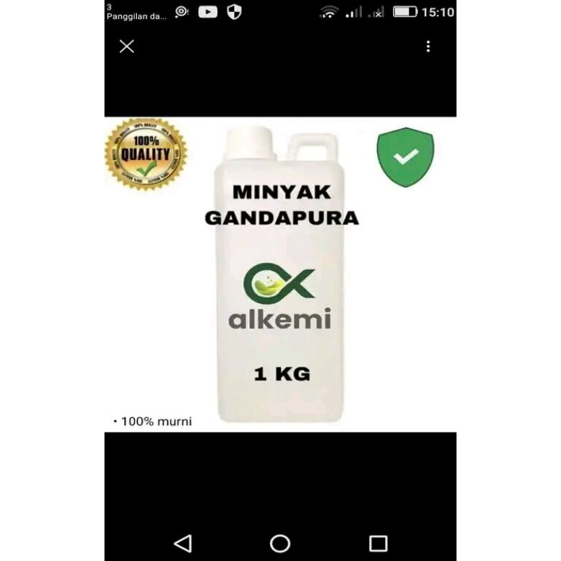 minyak Gandapura asli