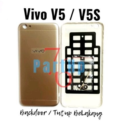 Backdoor Penutup Casing Belakang Handphone Vivo V5 / V5S / Tutup - Hitam