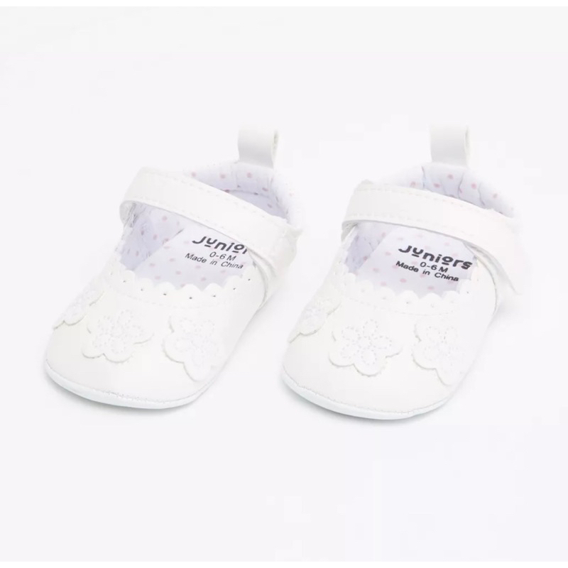 preloved sepatu babyshop juniors baby putih flower