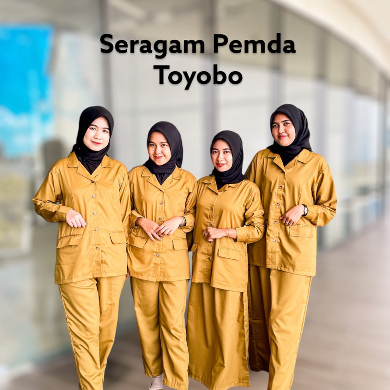 Seragam pemda wanita toyobo premium