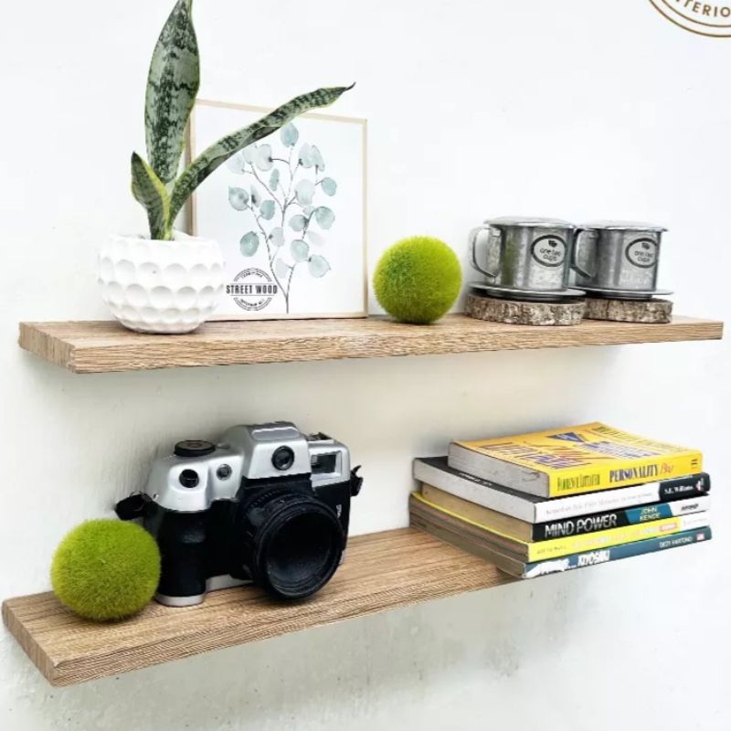 Rak Ambalan Dinding Tanpa Bor Serbaguna 60 cm