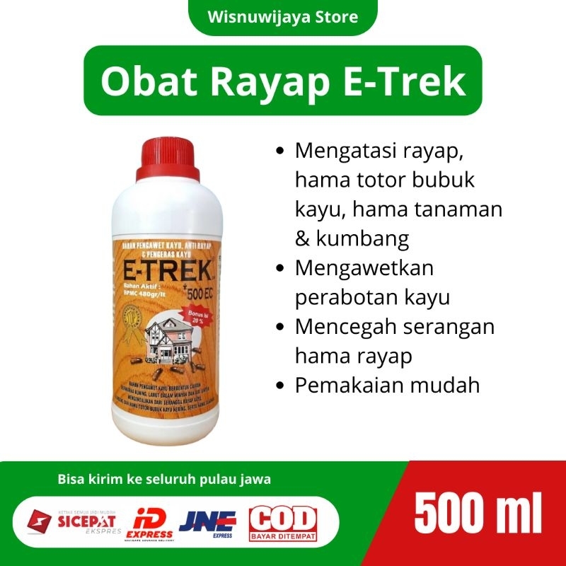 Obat Rayap E-Trek | Anti Rayap | Pengawet Kayu | Pengawet Perabotan | Pembasmi Rayap | Pelindung Per