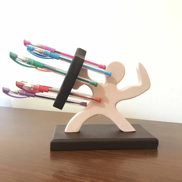 Tempat Pensil  Kayu Unik / Tempat Bolpoin kayu Aesthetic Meja Kerja Dan Meja Belajar