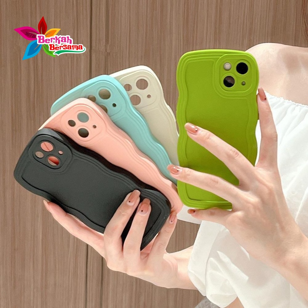 CASE SOFTCASE SILIKON GELOMBANG WAVY PROCAMERA MACARON XIAOMI REDMI NOTE 12 4G BB8308