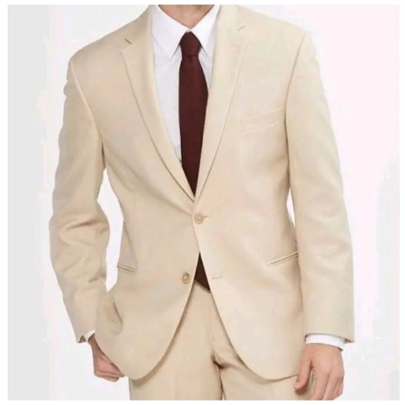 Jas Pria Cream/Jas kantor/Jas Resmi/Blazer cowo/Jas nikah