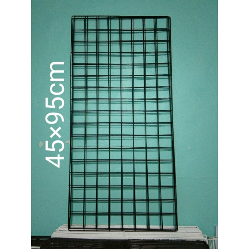 Ram kawat besi 45×95cm hitam,rak display pajangan dinding,ram besi tebal 5mm