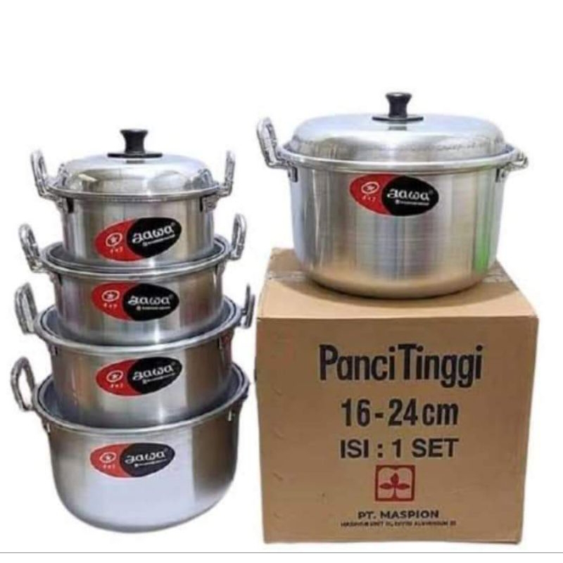 Panci Set Jawa Berbahan Aluminium Tebal/Panci Set Jawa/Panci Set