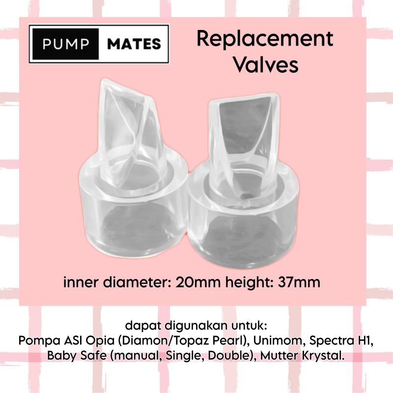 Pump Mates Valve untuk Pompa ASI Opia Unimom Baby Safe diameter 20mm