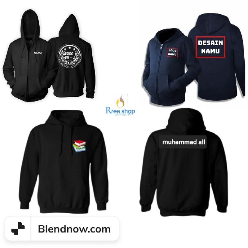Sweater Ziper Anak Custom Nama/logo/foto Sablon
