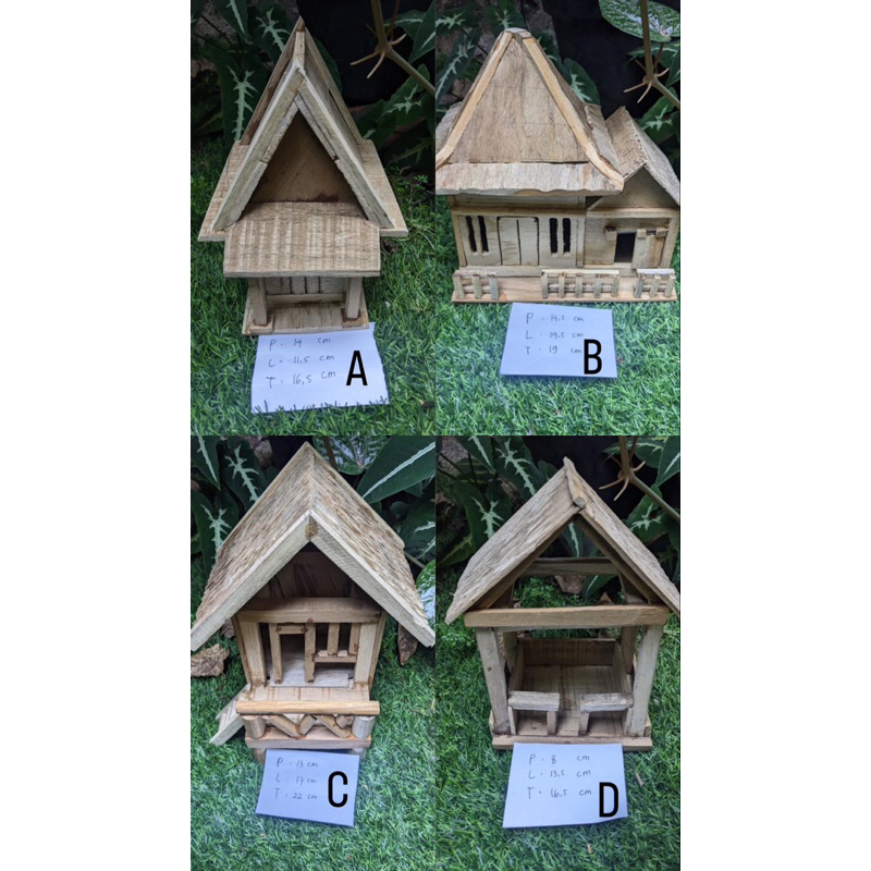 kerajinan miniatur rumah kayu jati jepara mebel