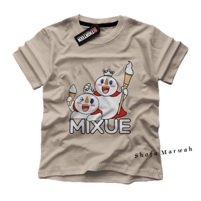 kaos mixue anak laki laki perempuan