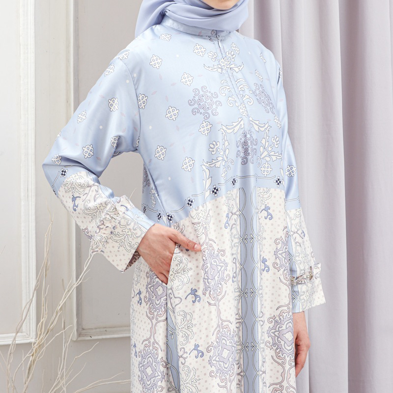 DRESS AURORA BAJU WANITA / GAMIS ARMANY / MAXMARA SILK MOTIF / DRESS WANITA