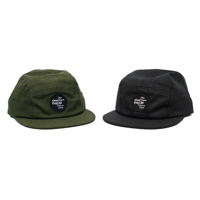 Topi Five Panel Omidoki Hitam &amp; Army