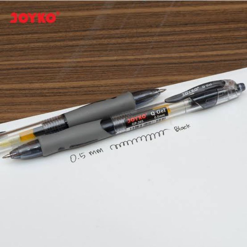 

HJK Pulpen Joyko Q Gel GP-265 0.5mm 12 Pcs (Hitam, Biru, Merah)