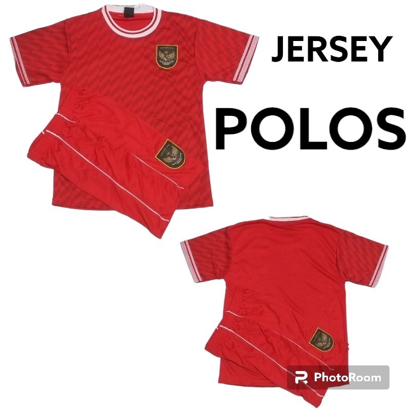 SETELAN JERSEY TIMNAS INDONESIA UMUR 1-12 THN BAHAN DRYFIT