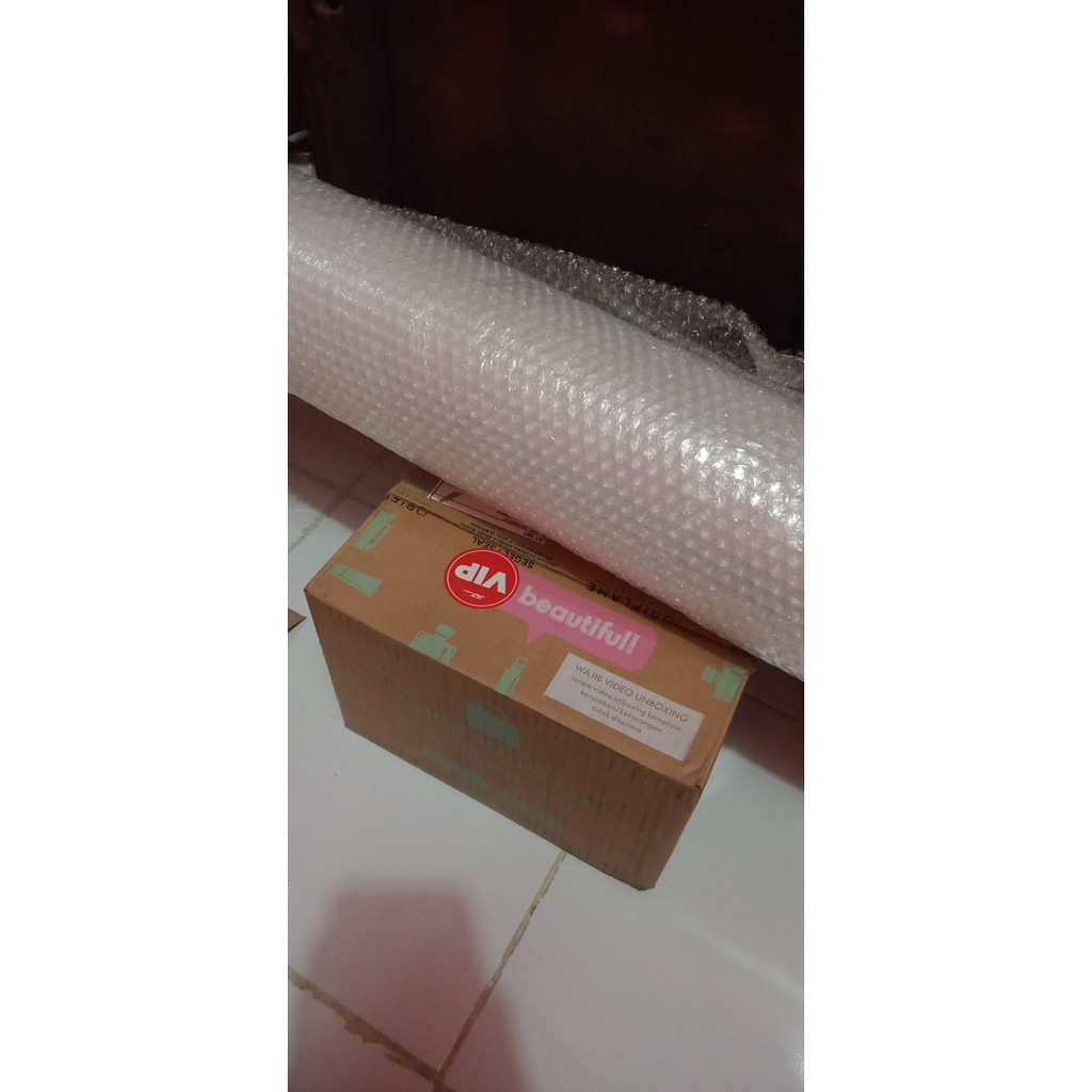 

kardus + babble wrap wajib checkout