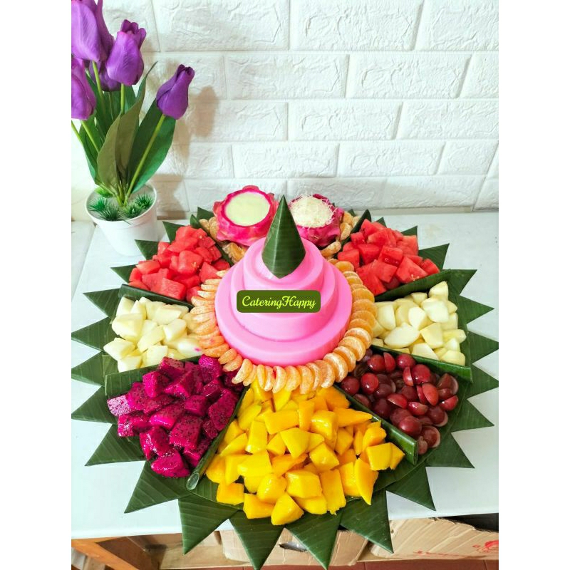 Tumpeng puding/ Buah segar