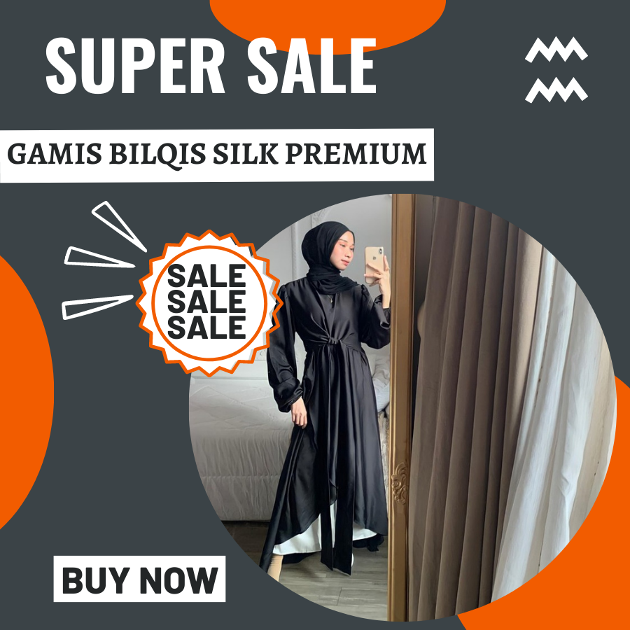 (DBY) GAMIS BILQIS TALI ATASAN WANITA BUSUI DRESS SATIN PREMIUM dress satin premium dress satin seru
