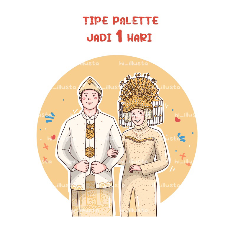 ilustrasi digital  TIPE PALETTE / ilustrasi wajah / ilustrasi murah/ kartun wajah / vektor / edit foto murah/ jasa edit