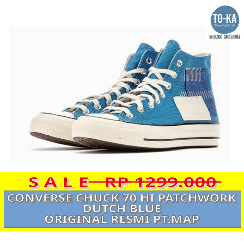 Converse Chuck 70 HI Patchwork Dutch Blue-A00733C- PT.MAP