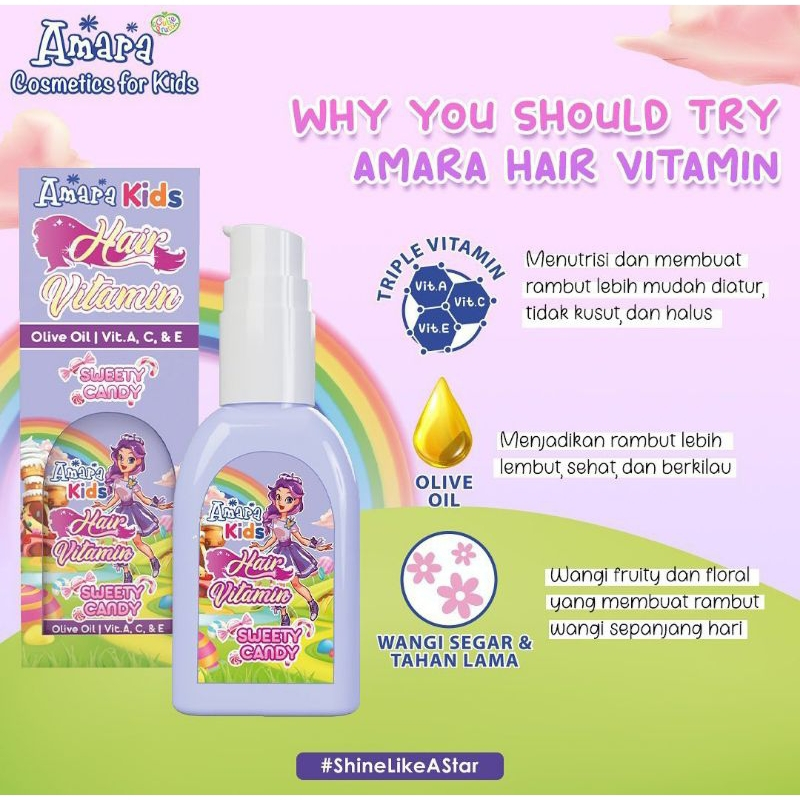 AMARA HAIR VITAMIN FOR KIDS | Vitamin Rambut Anak - 30 ML