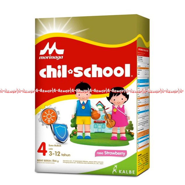 Morinaga 800gr Chil School 4  Rasa Stroberi Susu Formula Bubuk Untuk Anak Usia 3-12 tahun CilSkul Strawberry Susu Chil-School 800 gram