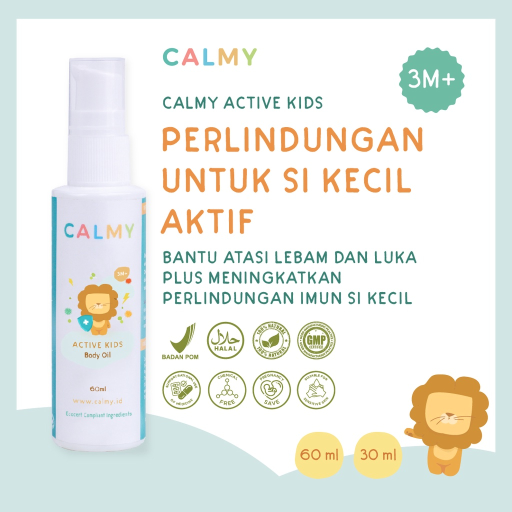 Minyak Balur Premium Calmy Active Kids Meningkatkan Daya Tahan Tubuh Anak Immune Booster Meredakan Memar