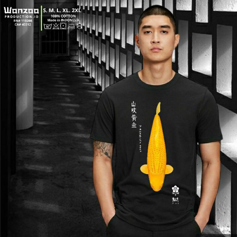 KAOS IKAN KOI SHIRO/TANCHO/YAMASUKI BAJU T-SHIRT DISTRO (BAYAR DITEMPAT)